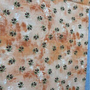 Debbie Mumm Cotton Fabric 1/2 yard x 42" Autumn Floral Pattern Orange Green Quil